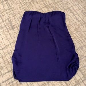 Purple satin Bandeau top